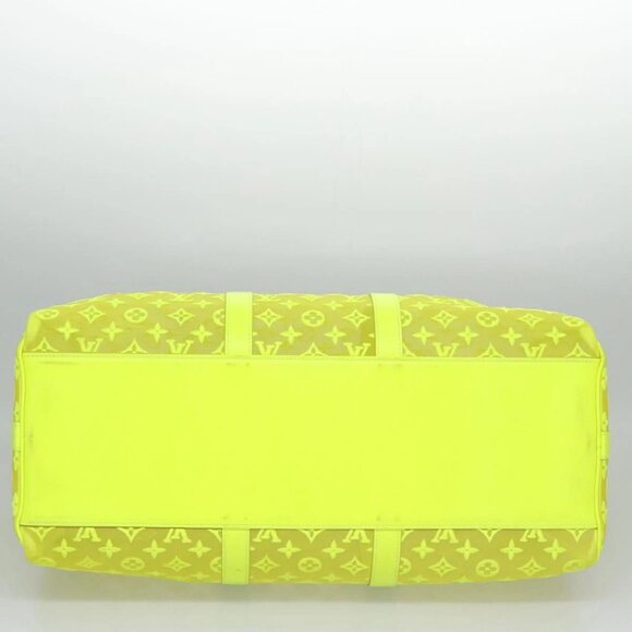 LOUIS VUITTON See Through Keepall Bandouliere 50 Bag Yellow M55380 Auth 112531A - Picture 7 of 16